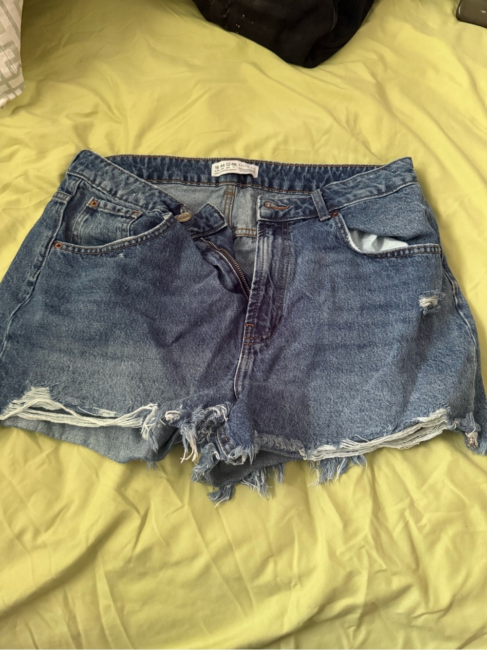 Primark Distressed Denim Cutoff Shorts in Blue